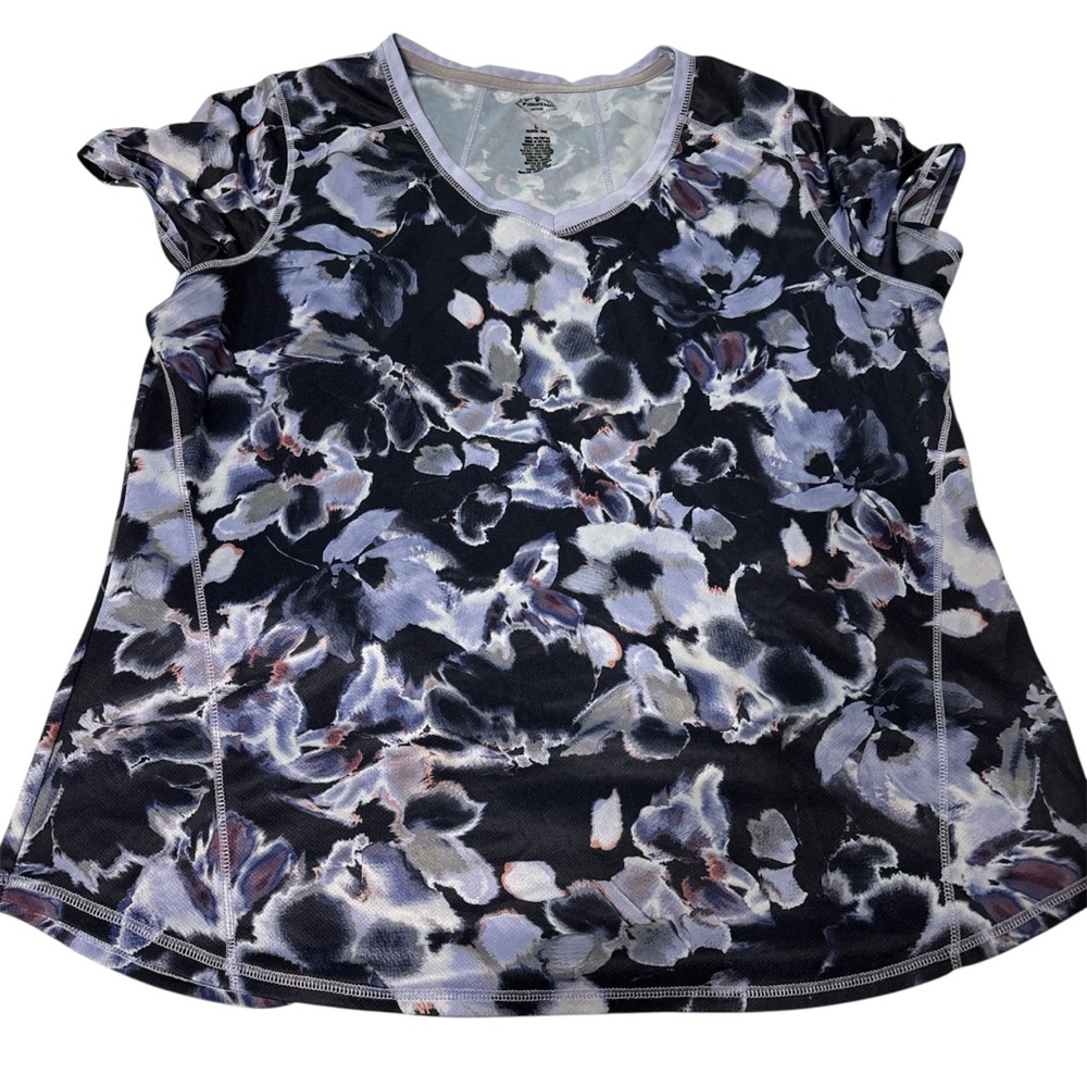 Floral V-Neck Ruffle Sleeve Top
